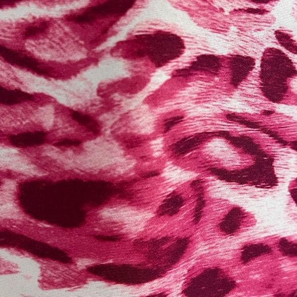 Good American pink Leopard Criss Cross Back Sports Bra. 3 size L or 10/12 - Picture 8 of 8